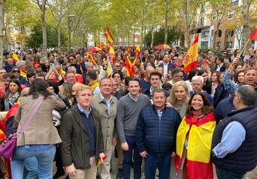 Gran afluencia en la manifestación del PP contra la amnistía en Badajoz