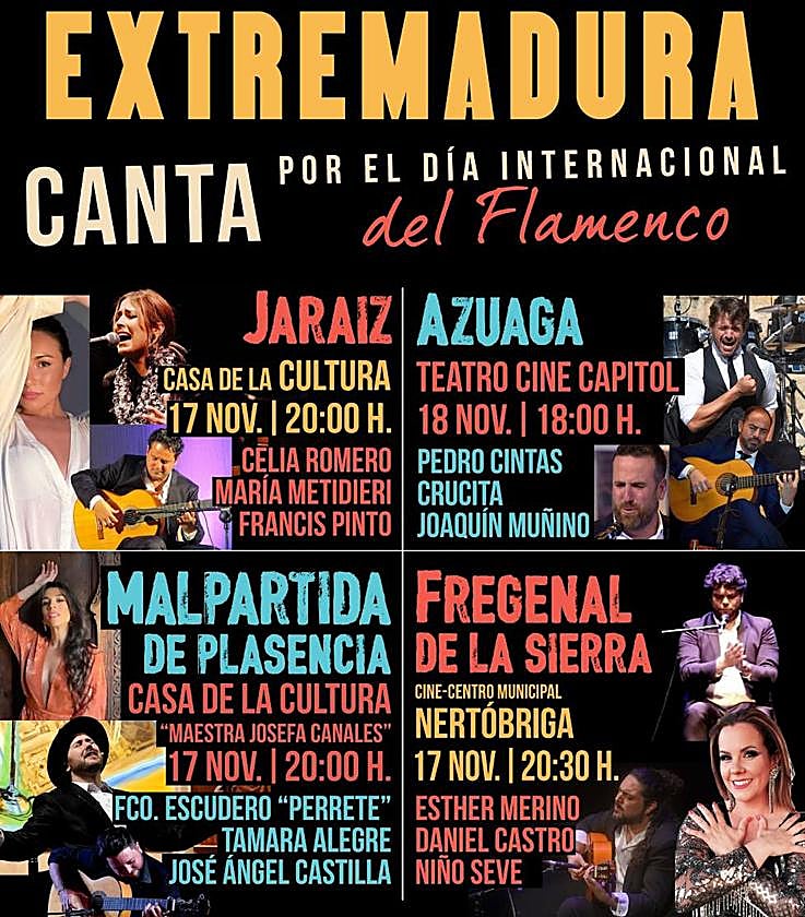 'Extremadura Canta' conmemorará el Día Internacional del Flamenco