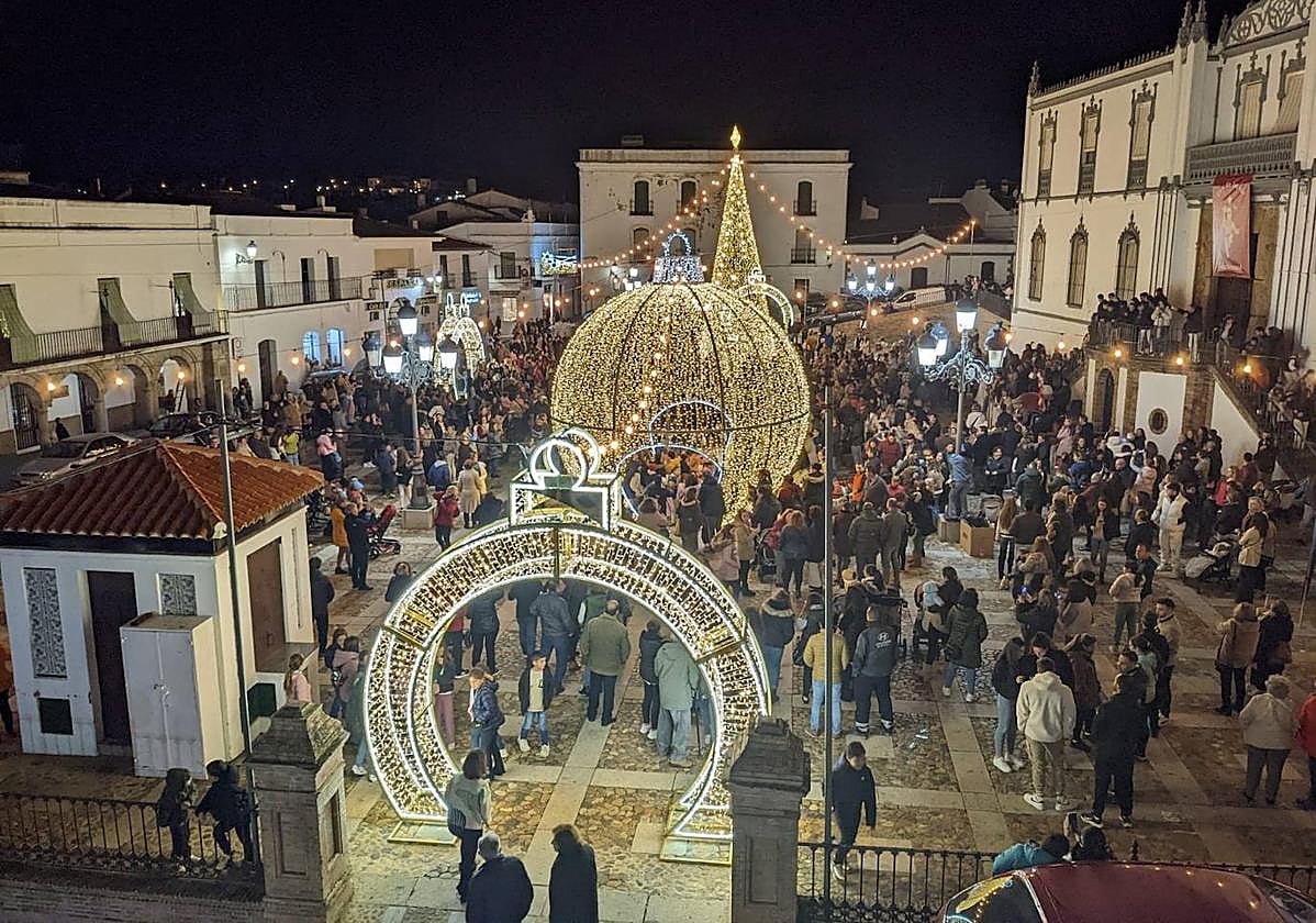 Inauguración de la iluminación navideña del pasado 2022.
