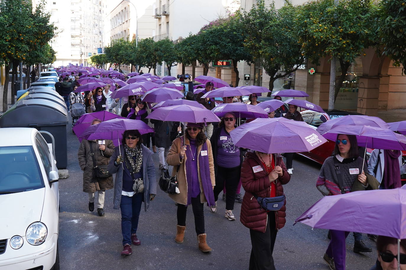 Manifestación en Badajoz con motivo del 25-N