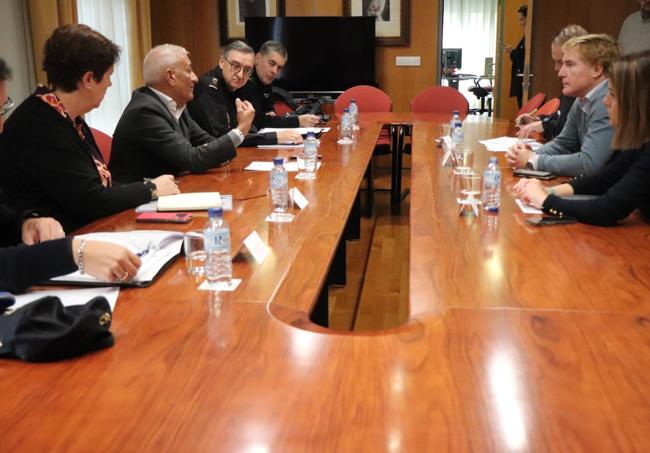 Reunión mantenida este lunes en la Delegación del Gobierno en Extremadura.