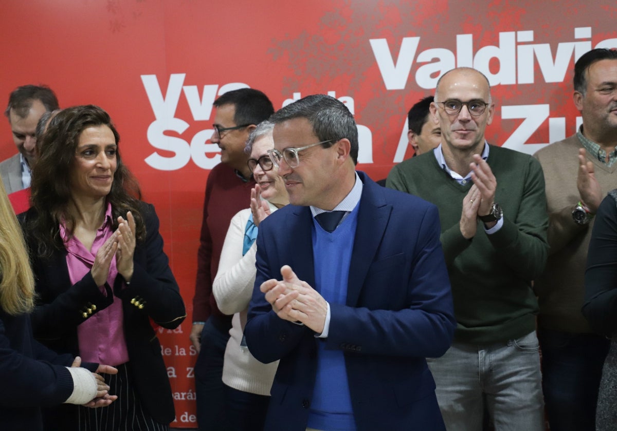 Gallardo, en la presentación de su candidatura este miércoles en Villanueva.