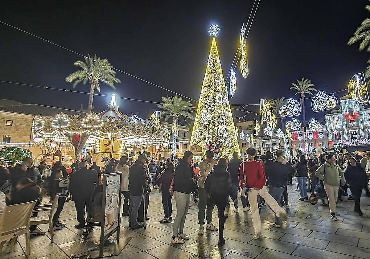 Así ha sido el encendido del alumbrado navideño en Mérida