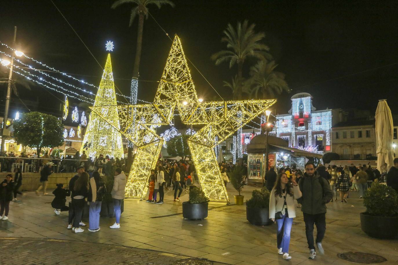 Así ha sido el encendido del alumbrado navideño en Mérida