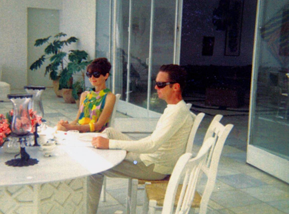 Audrey en la casa de los condes de Romanones en Marbella.