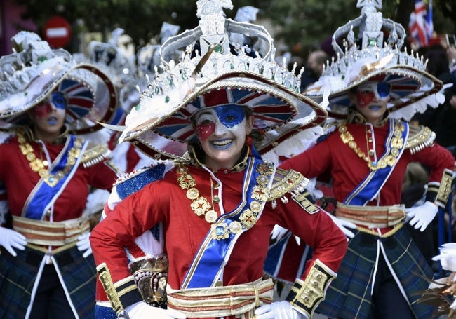 Comparsa Moracantana en el desfile del año 2022.