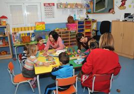 Imagen de archivo del aula de 2 a 3 años en el colegio Ramón y Cajal de Plasencia.