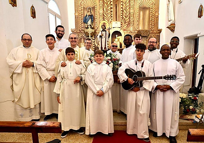Un grupo de seminaristas cacereños.