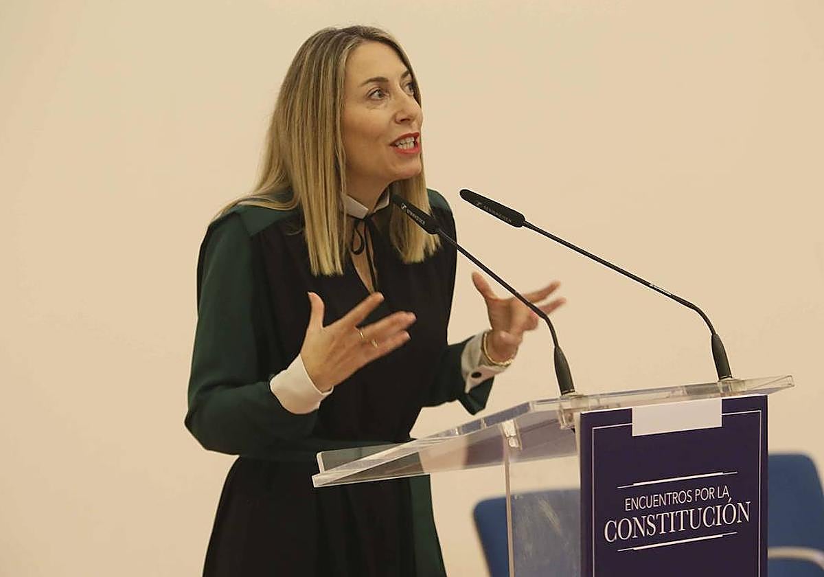 María Guardiola en un acto reciente.