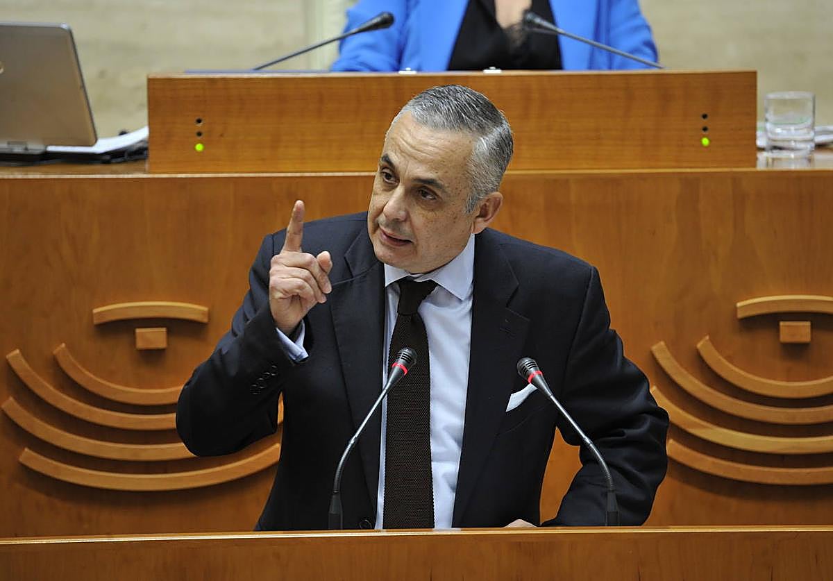 Ángel Pelayo Gordillo, en su intervención este viernes en la Asamblea.