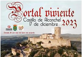 Cartel del XV Belén Viviente de Alconchel 2023.