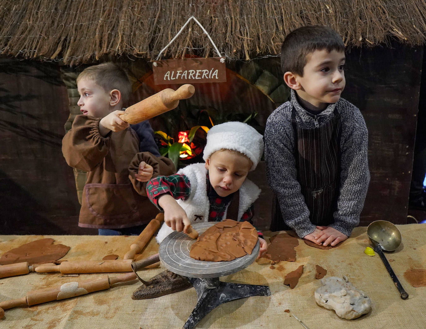 Belén viviente en el colegio Santo Ángel de Badajoz