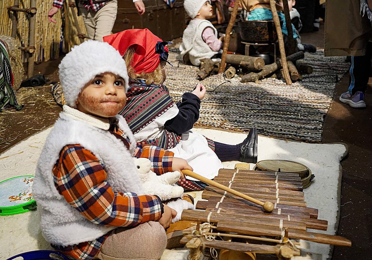 Belén viviente en el colegio Santo Ángel de Badajoz