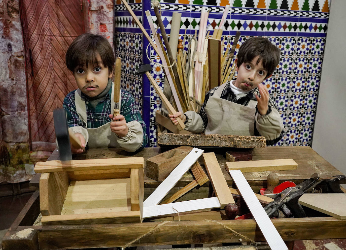 Belén viviente en el colegio Santo Ángel de Badajoz