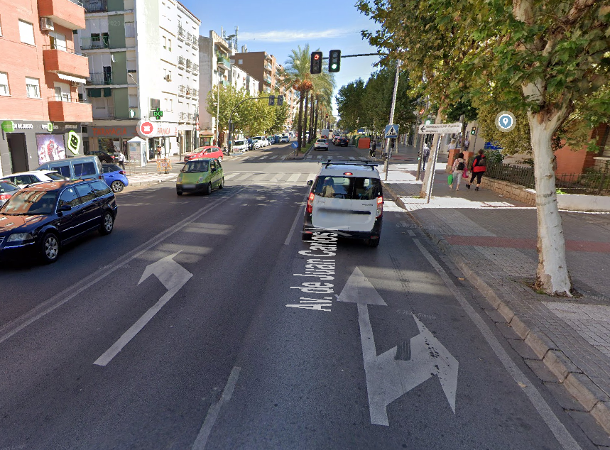 Avenida Juan Carlos I, en Mérida.