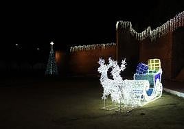 La iluminación navideña de Llerena, en imágenes
