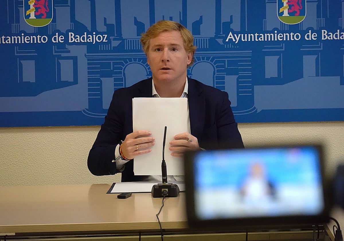 El alcalde de Badajoz, Ignacio Gragera, en una imagen de archivo.