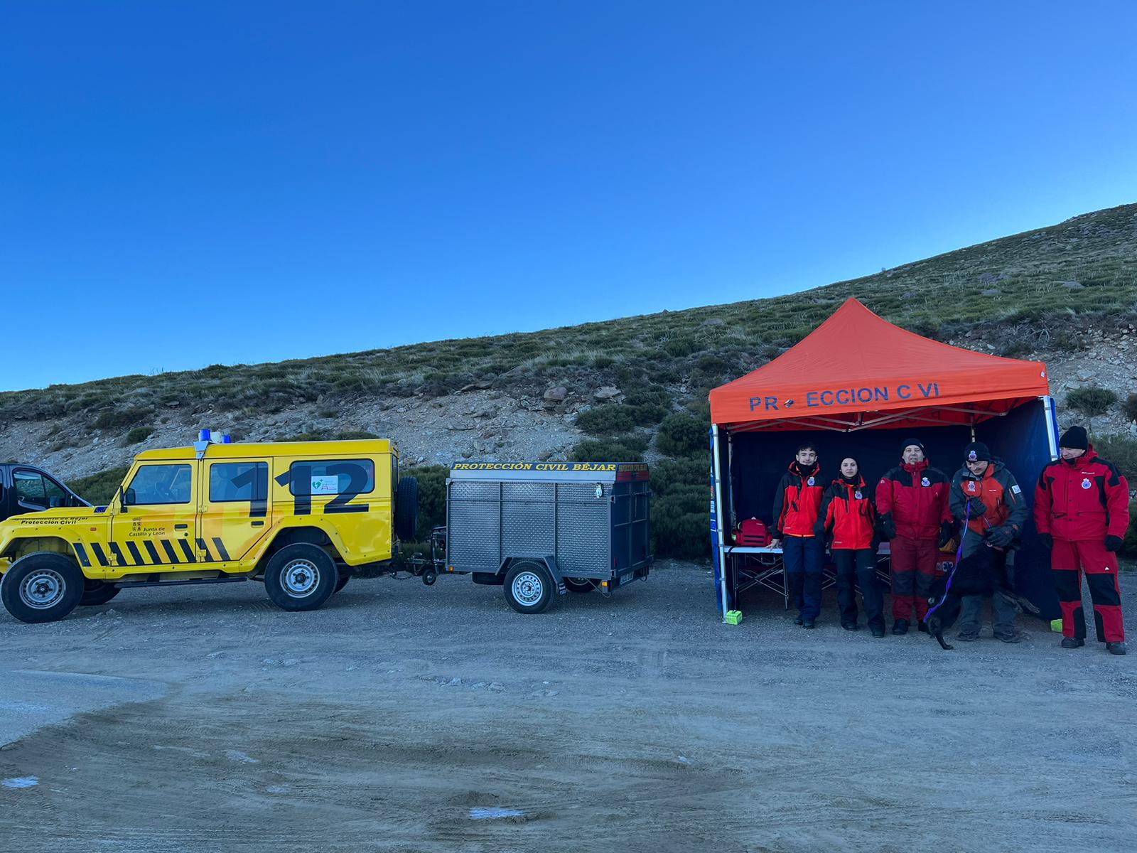 Fotos: Labores de búsqueda llevadas a cabo para localizar en la Sierra de Béjar al montañero que salió de Ceclavín