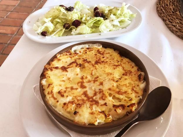 Bacalao con natas.