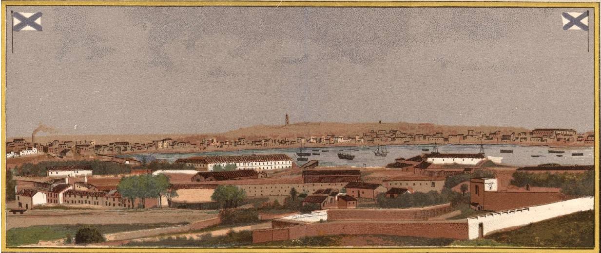 Cromolitografía de La Coruña.