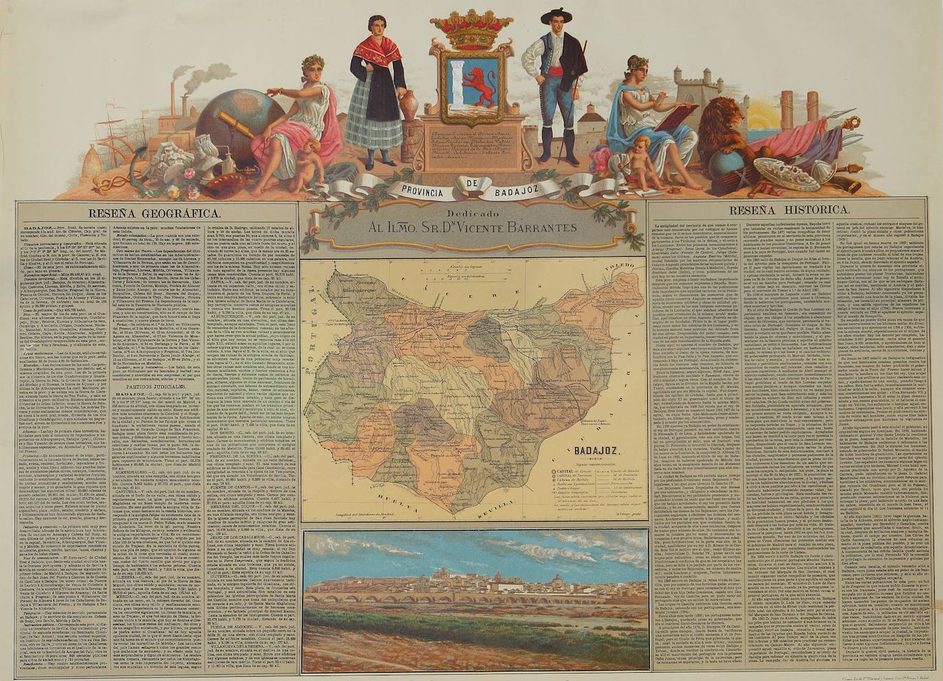 Hoja de la provincia de Badajoz.