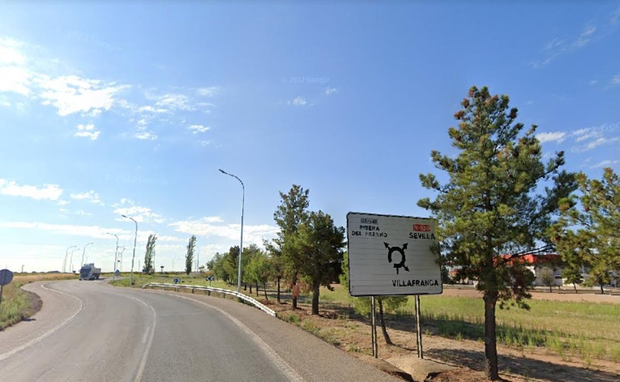 Carretera BA-002 en la que ha tenido lugar el accidente.