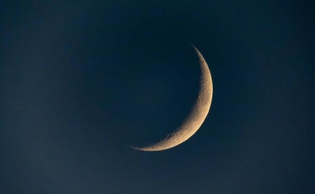 Imagen de archivo de un eclipse de luna.