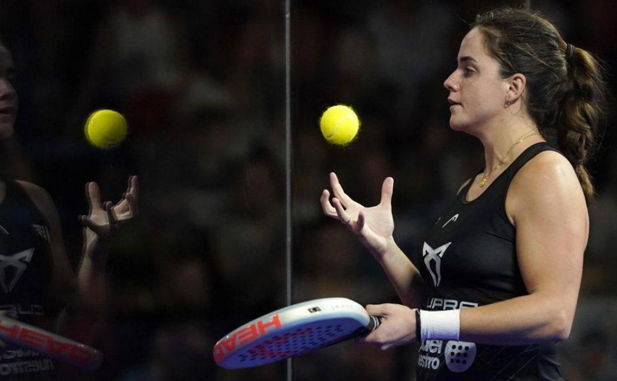 Paula Josemaría, durante un torneo en 2022. 