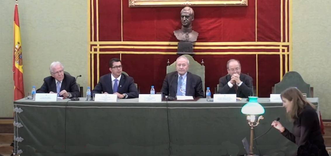 Acto realizado en 2018 en la Real Academia de Ciencias Exactas, Físicas y Naturales con motivo del bicentenario del nacimiento de Montesino.