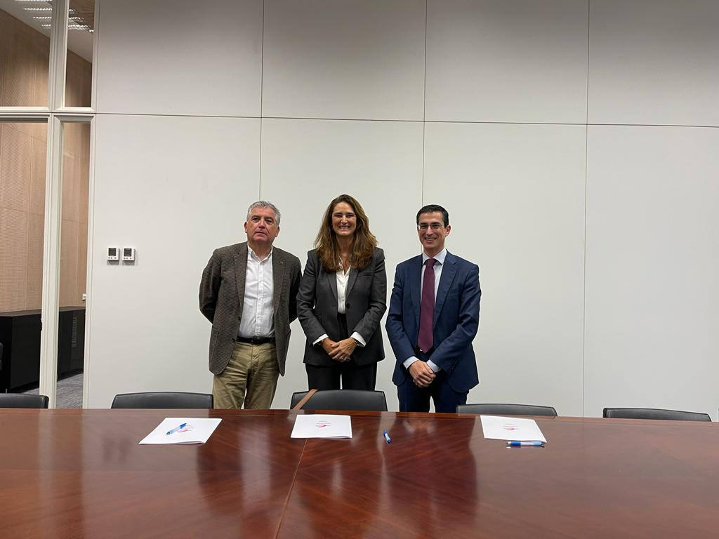 Firma del convenio de colaboración. 