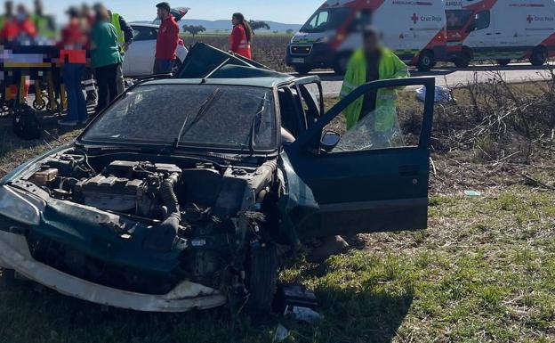 Dos hombres heridos en una salida de vía cerca de Valverde de Leganés