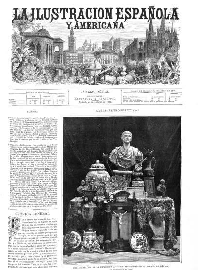 Juan Comba trabajó para La Ilustración Española y Americana desde 1872 hasta 1907.