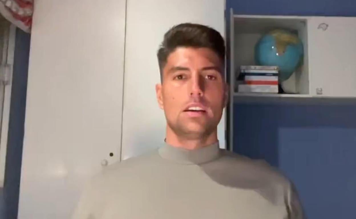 Gabriel Cardozo en una imagen del vídeo difundido por redes sociales.