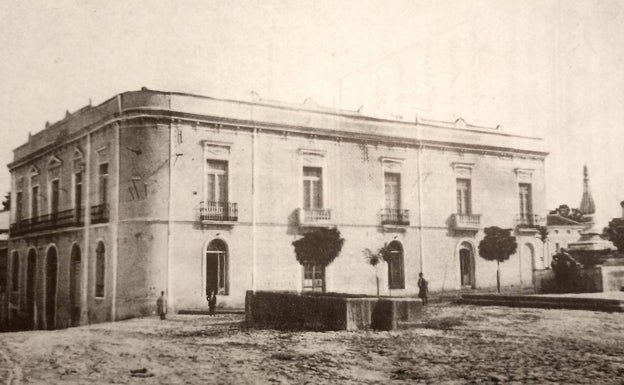 Postal de 1918 del Casino La Unión, en donde discutieron. 