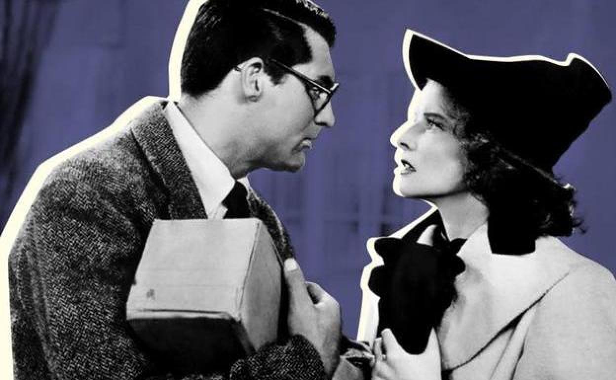 Cary Grant y Katherine Hepburn en 'La fiera de mi niña'