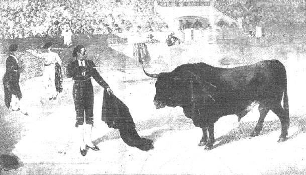 Imagen de Frascuelo entrando a matar.