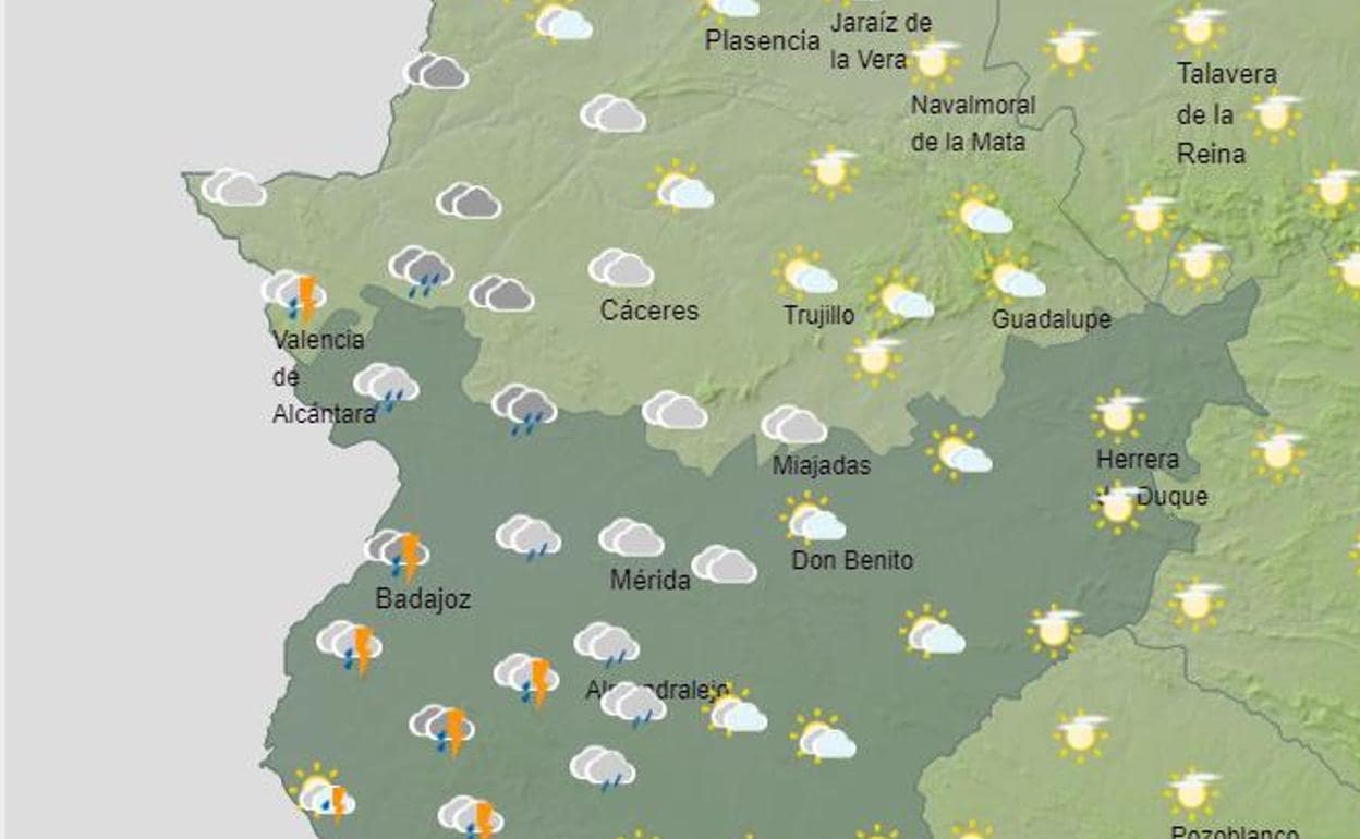 Tiempo: La lluvia de barro regresa este lunes a Extremadura