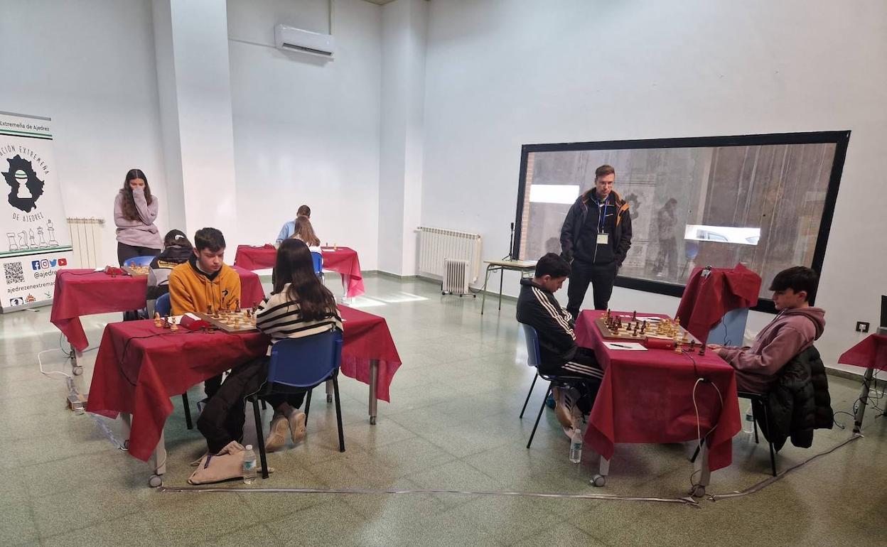 Un momento de las jornadas de ajedrez. 