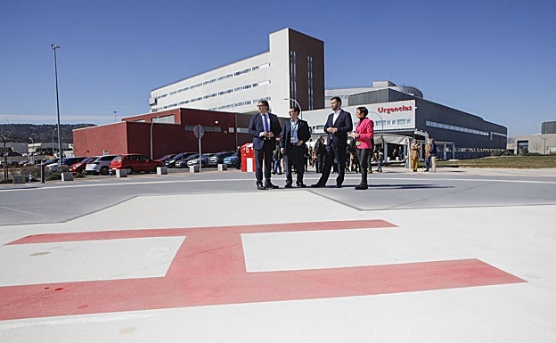 Helipuerto del Hospital Universitario, ya en funcionamiento. 