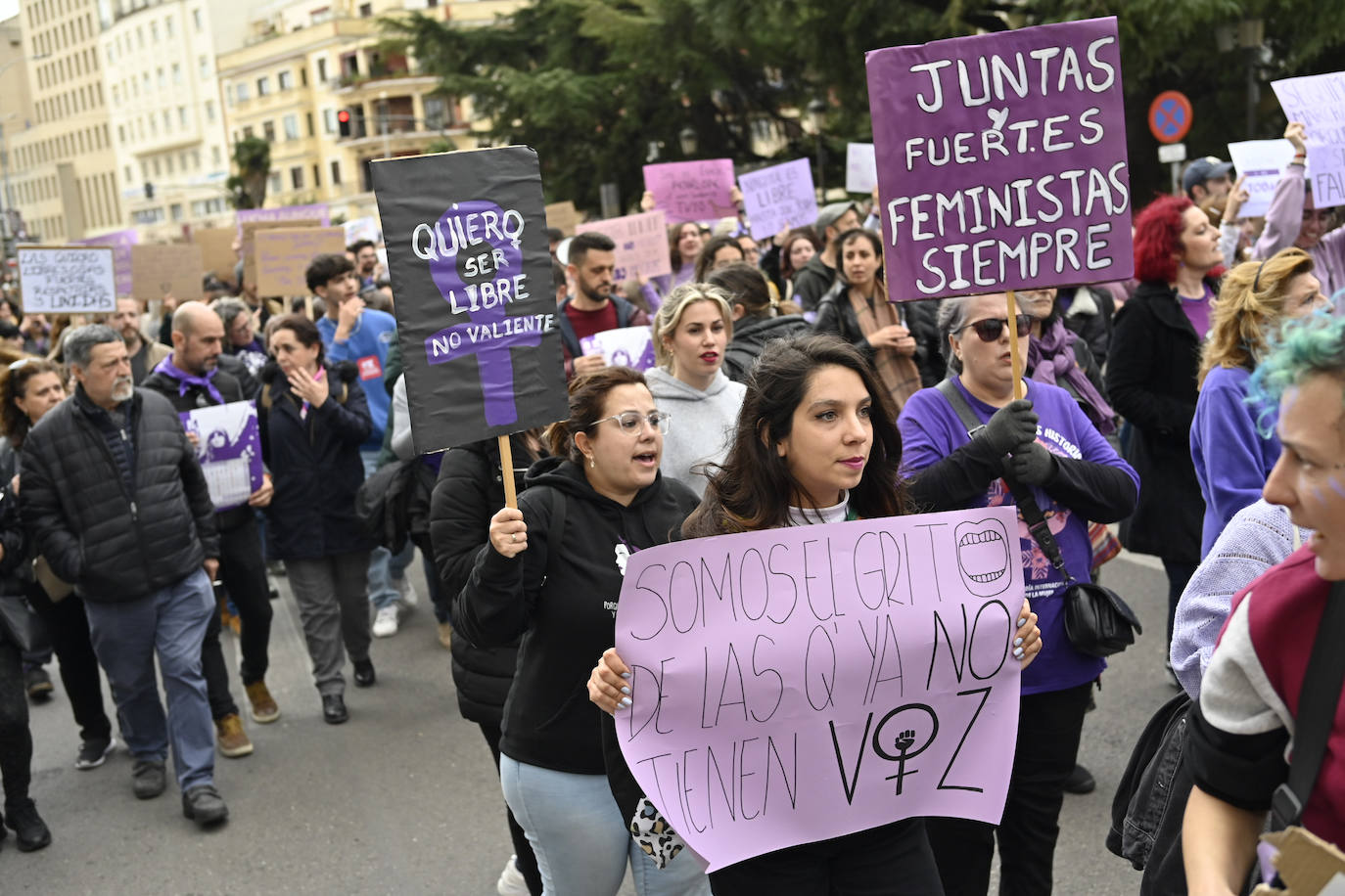 Manifestación del 8M en Badajoz