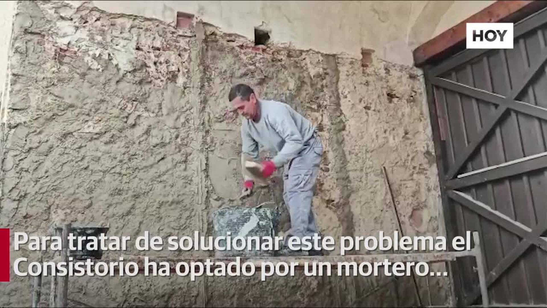 La humedad complica la reforma del Hornabeque, que terminará en abril