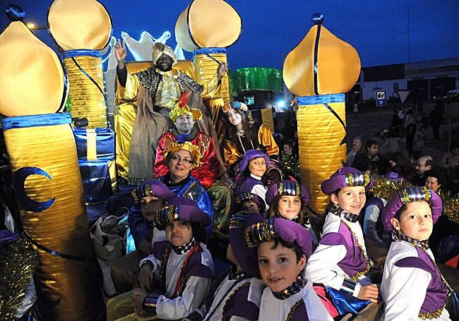 La carroza del rey Baltasar en Mérida.