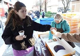 El reparto de roscón en Badajoz, en imágenes