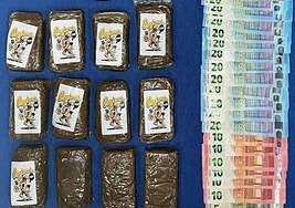 Un detenido en Badajoz con más de un kilo de hachís en su coche