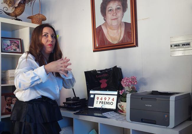 Manuela Alfaro, de la administración número tres de Almendralejo.