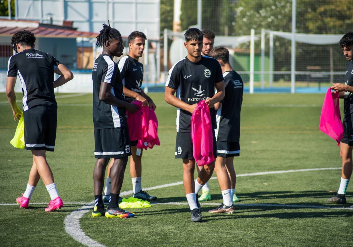 Entrenamiento del Montijo esta temporada.