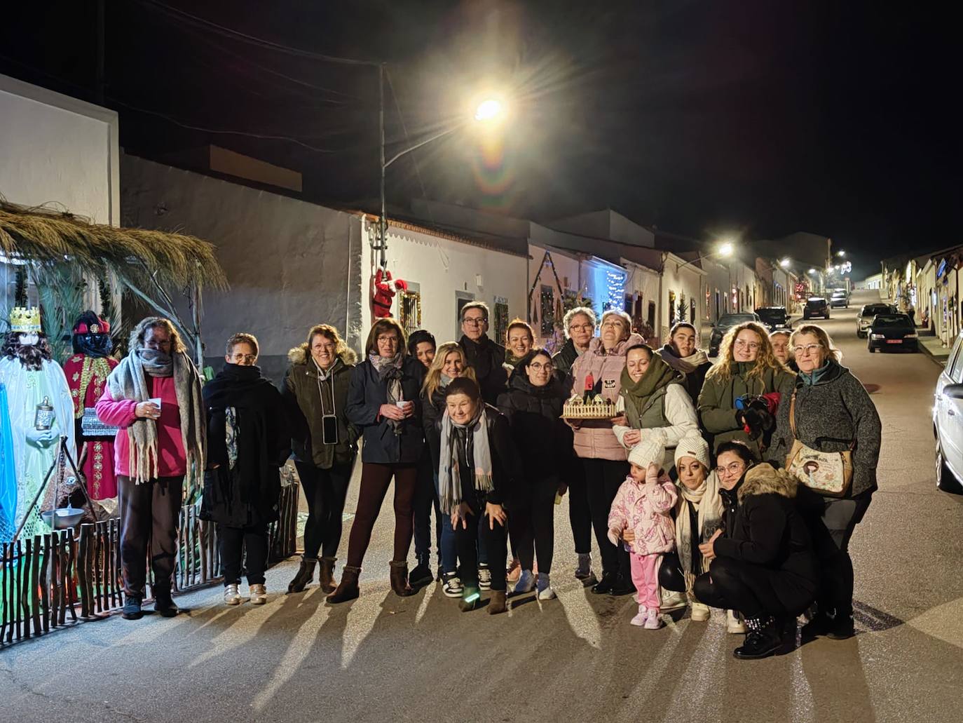 Entrega del reconocimiento a la vecindad de la calle Libertad, el pasado 27 de diciembre.