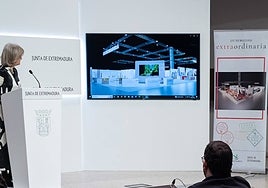 Presentación de la participación de la Junta de Extremadura en Fitur 2024.