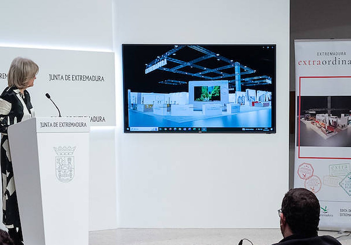 Presentación de la participación de la Junta de Extremadura en Fitur 2024.
