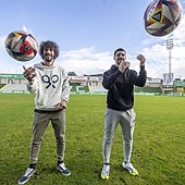Javi Barrio y Adri Crespo, presentados en el Príncipe Felipe.